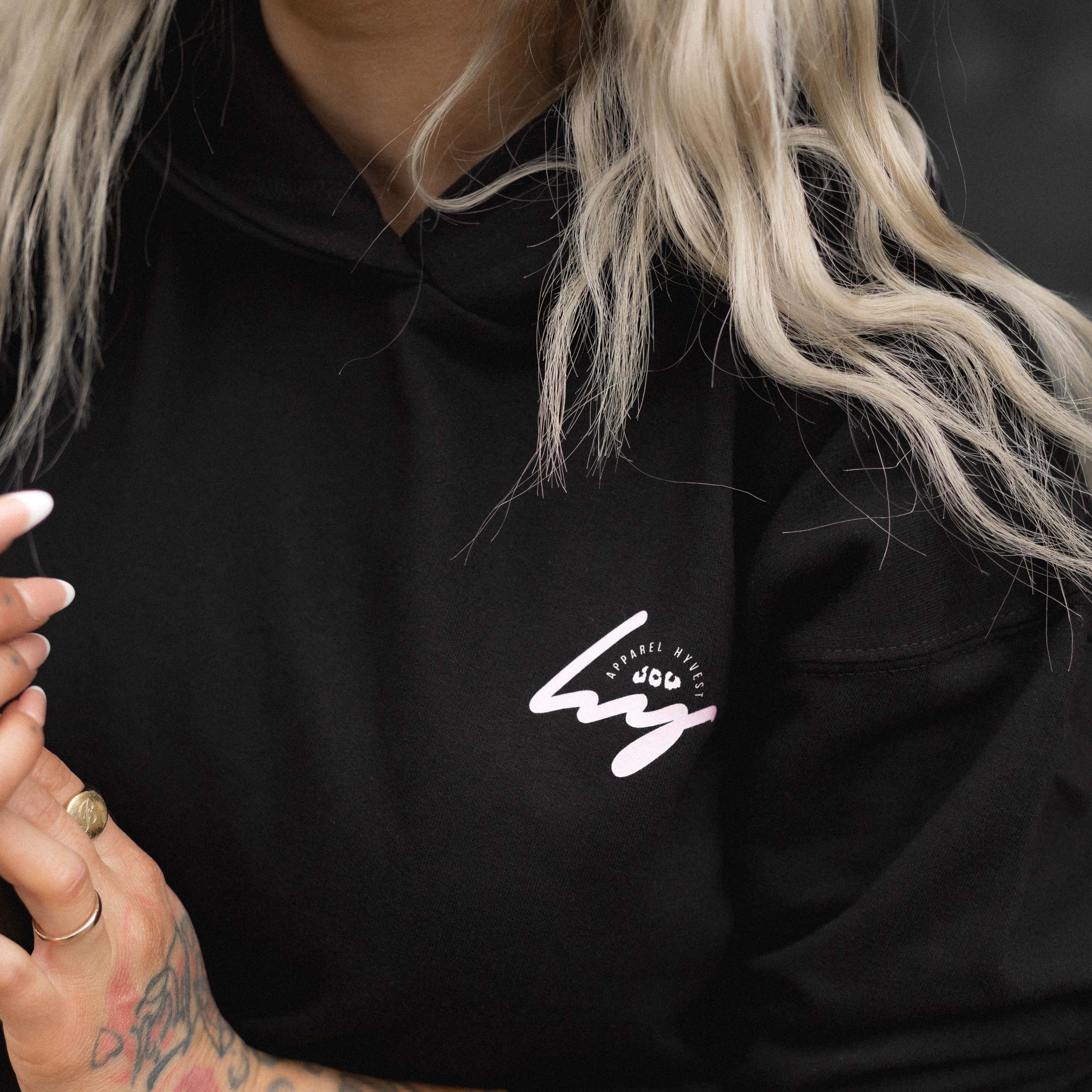 HYVEST Hoodie Backprint Frontpirnt für Damen
