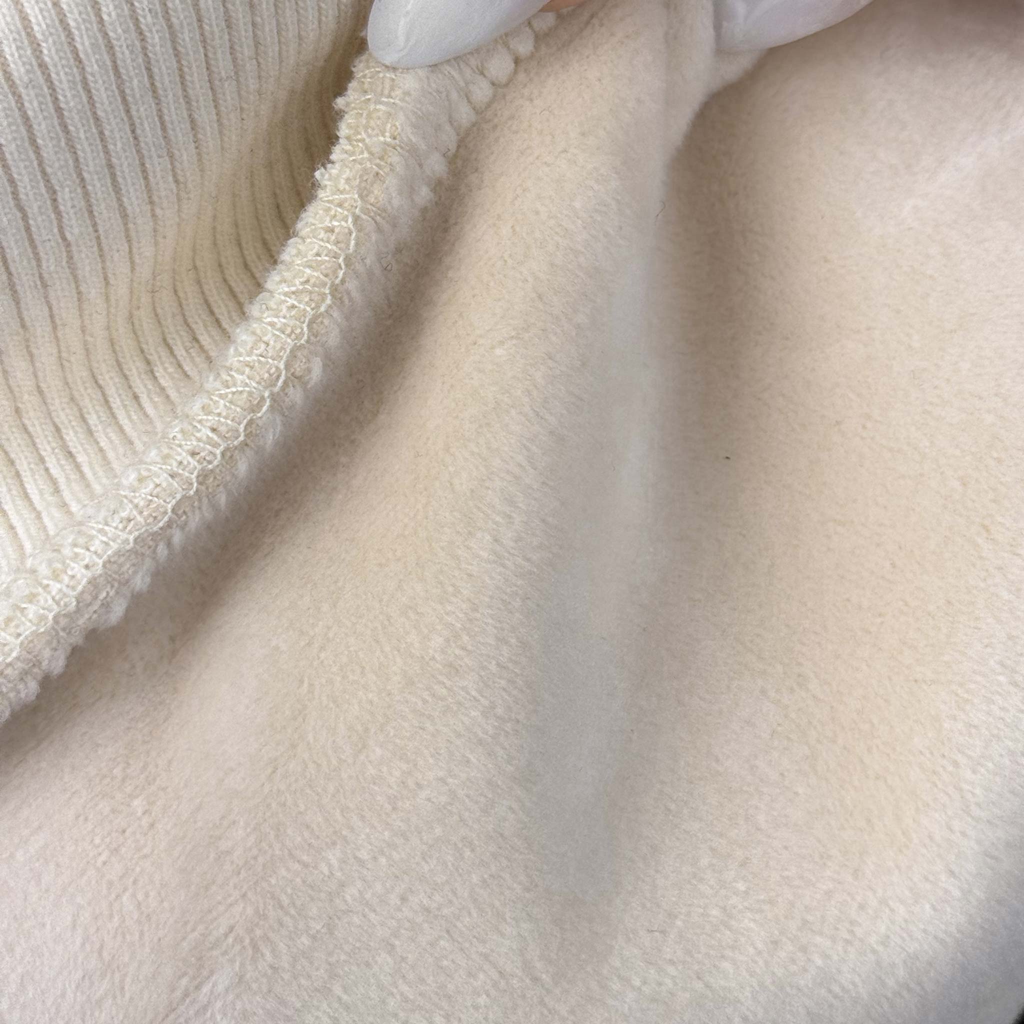 HYVEST Hoodie Cozy Cropped angerautes warmes Innenfutter
