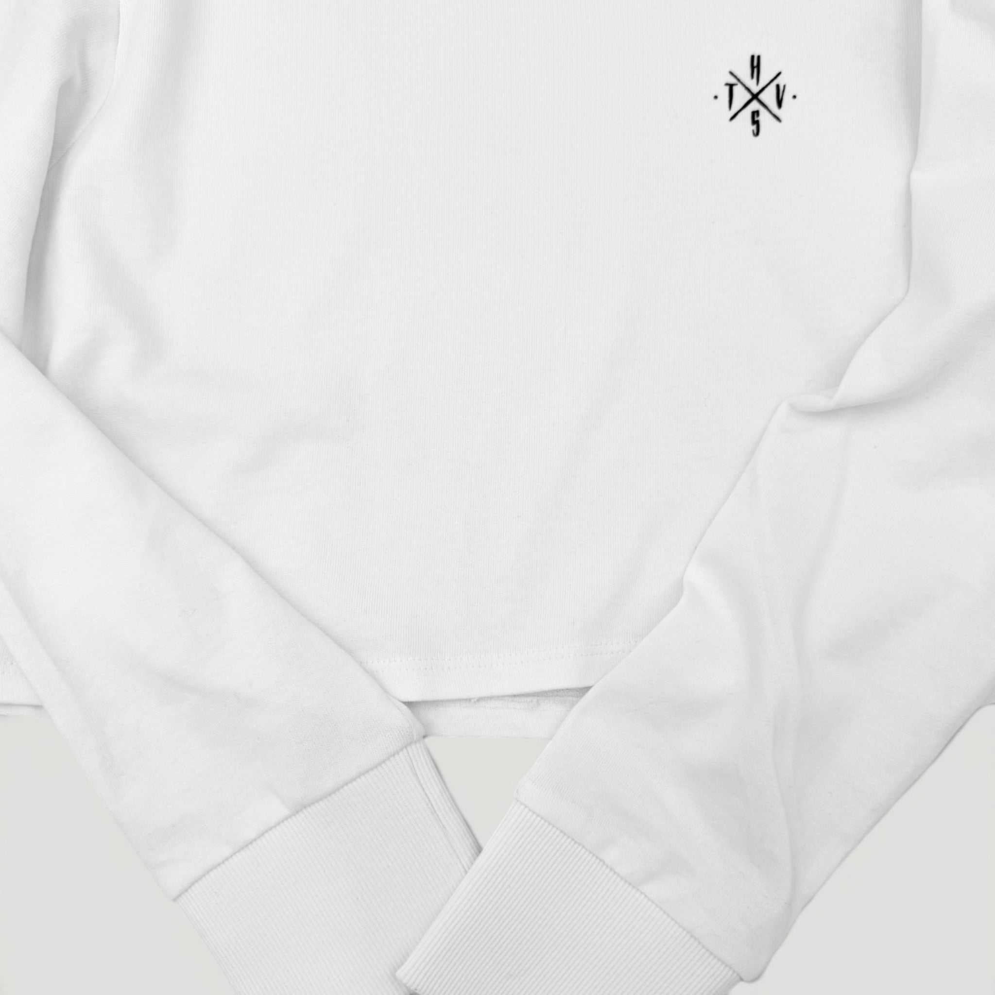 HYVEST Langarmshirt Baumwolle weiß