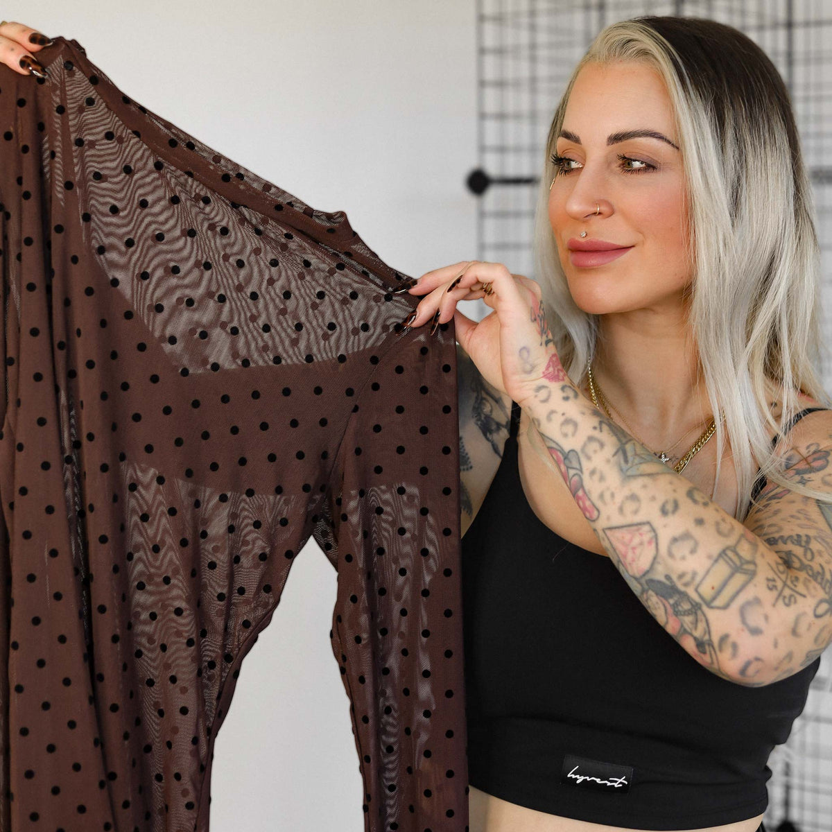 Longsleeve Mesh Punkte