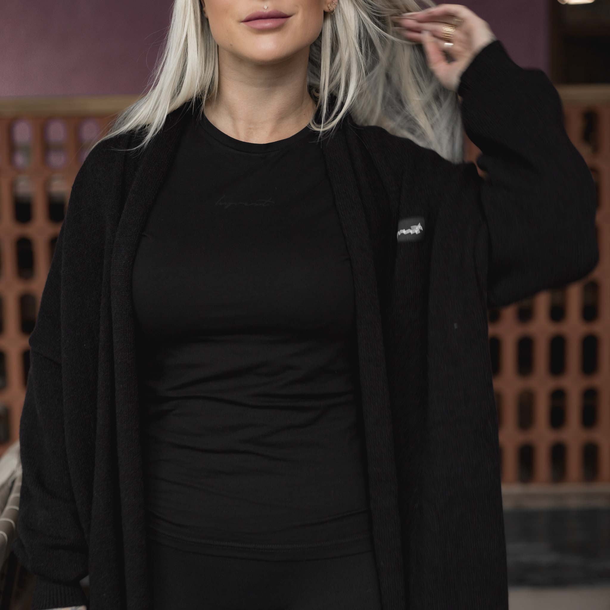 HYVEST Longsleeve Stretch Basic schwarz zum Drunterziehen im Winter