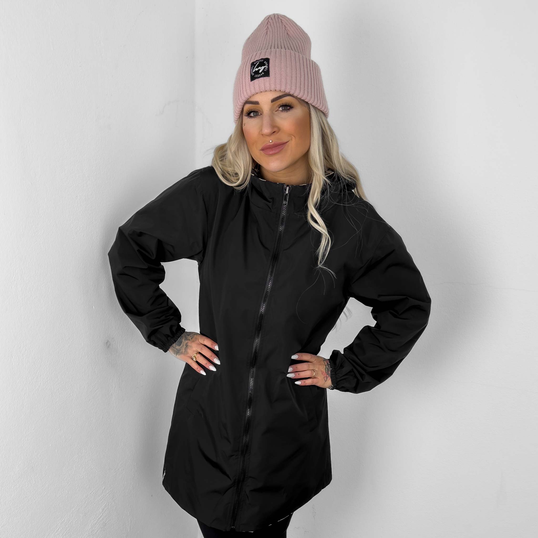 HYVEST Herbst Outfit Regenparka mit Beanie