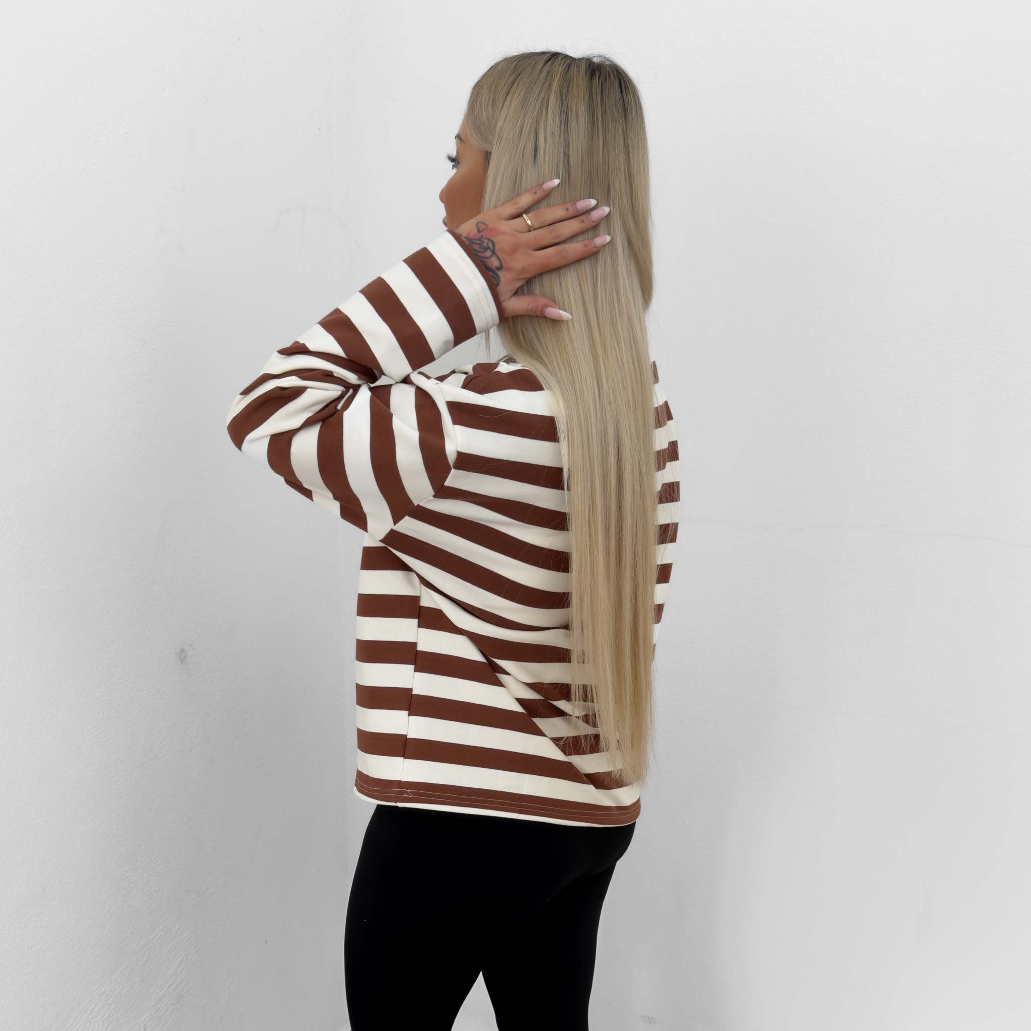 HYVEST Sweater Oversize gestreift für Frauen