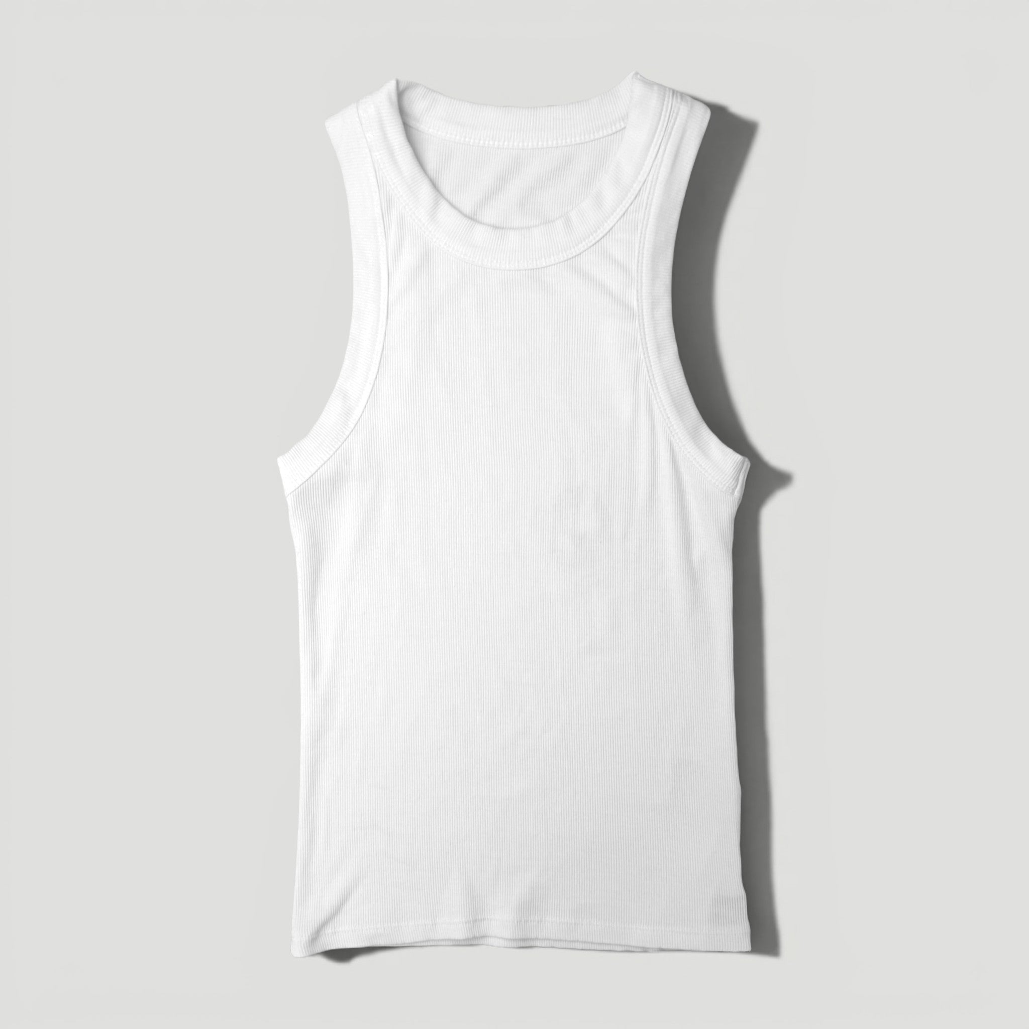 HYVEST Tanktop Ripp Essential Strahlendes Weiß