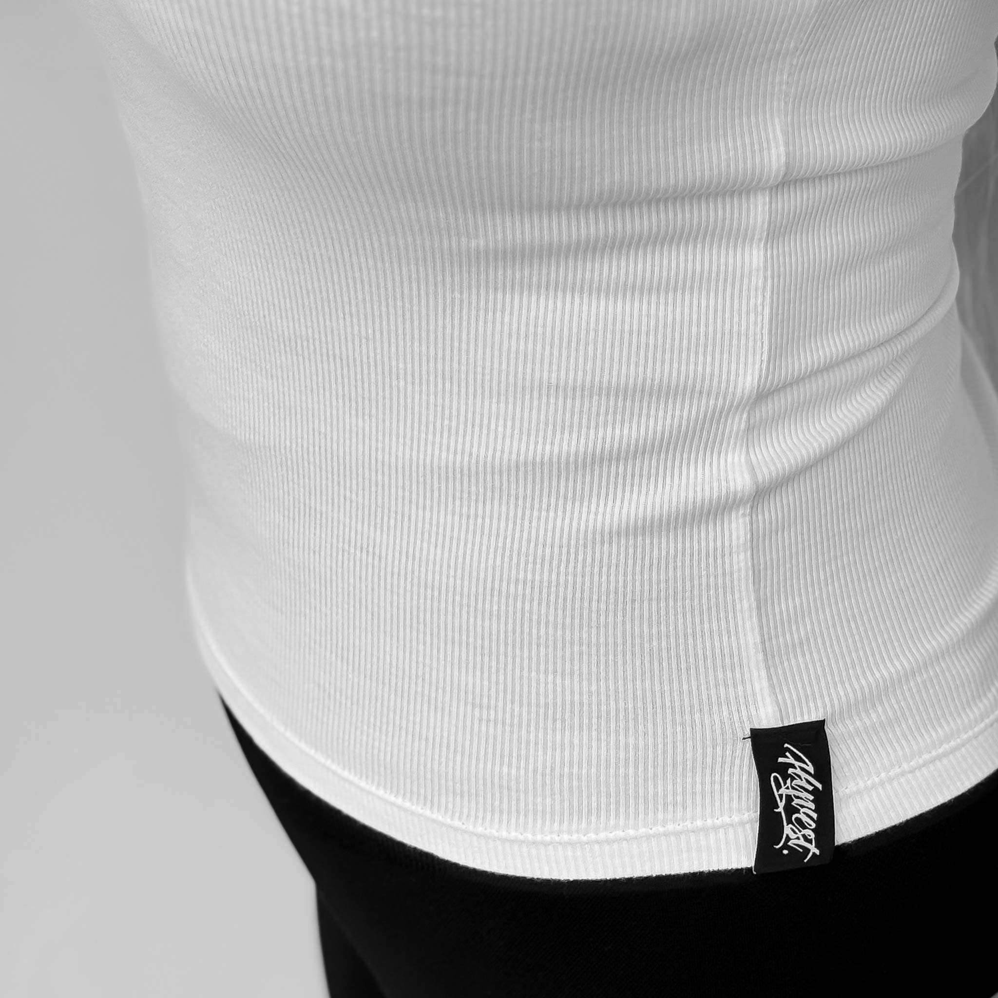 HYVEST Damen Tanktop Rippstoff weiß