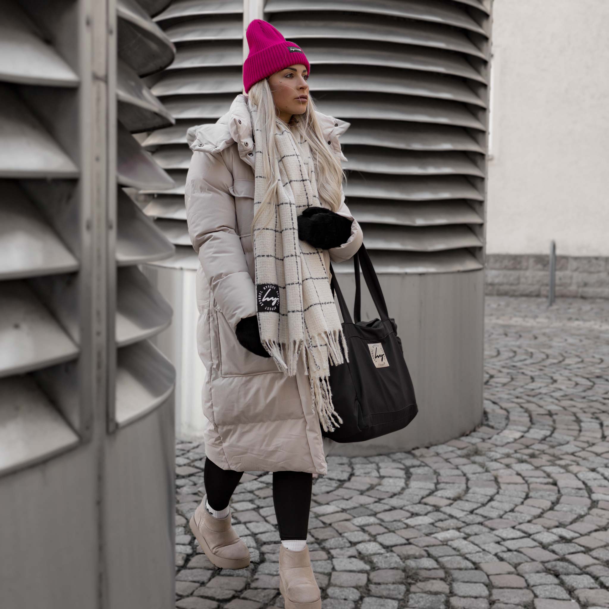 HYVEST Winter Outfit mit Winterparka lang Supreme mit warmen Innenfutter