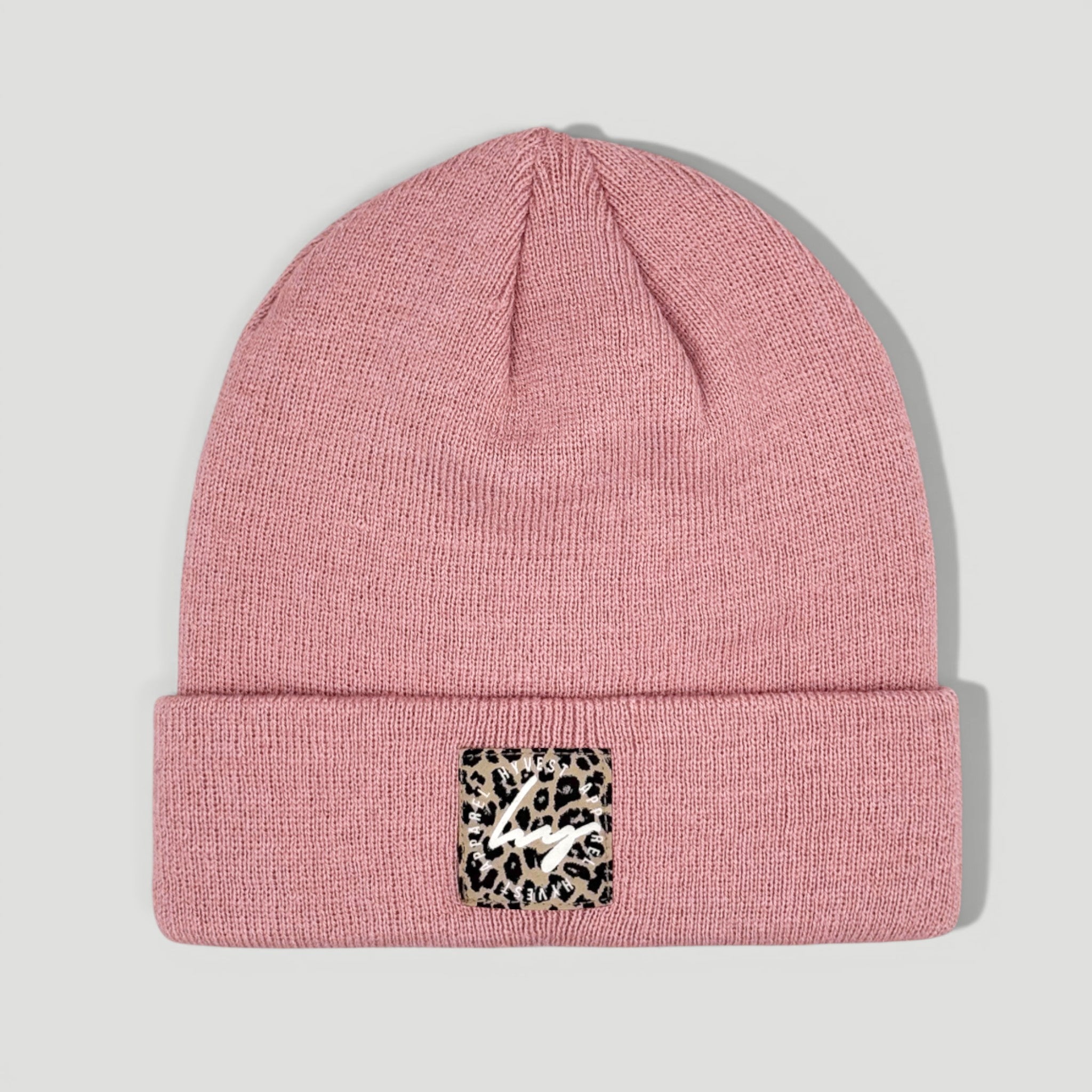 HYVEST Beanie Classic Feinstrick Mattes Rosa