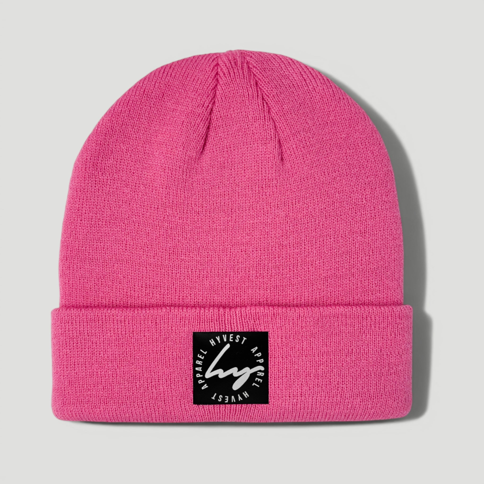 HYVEST Beanie Classic Feinstrick helles Pink