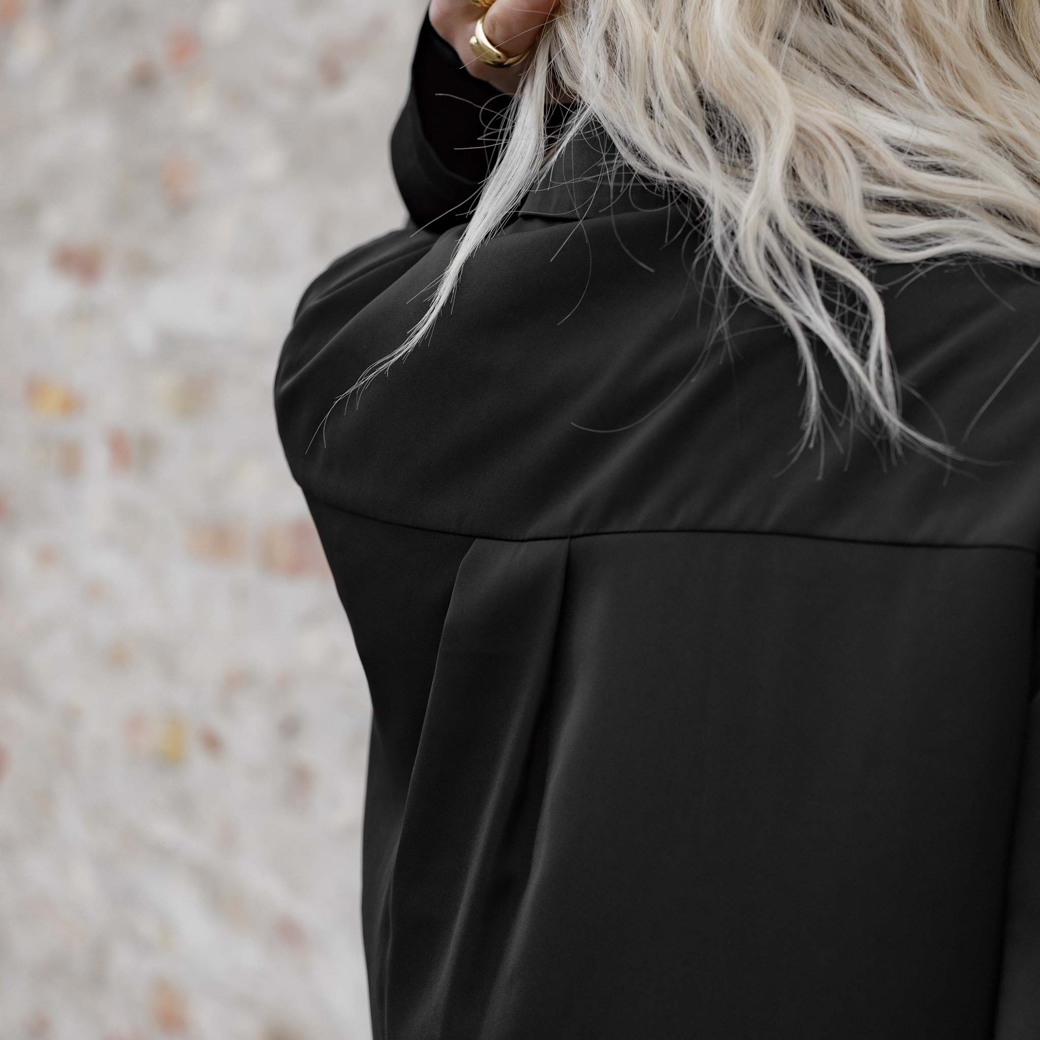 HYVEST Bluse in Schwarz für Damen seidiges Tragegefühl