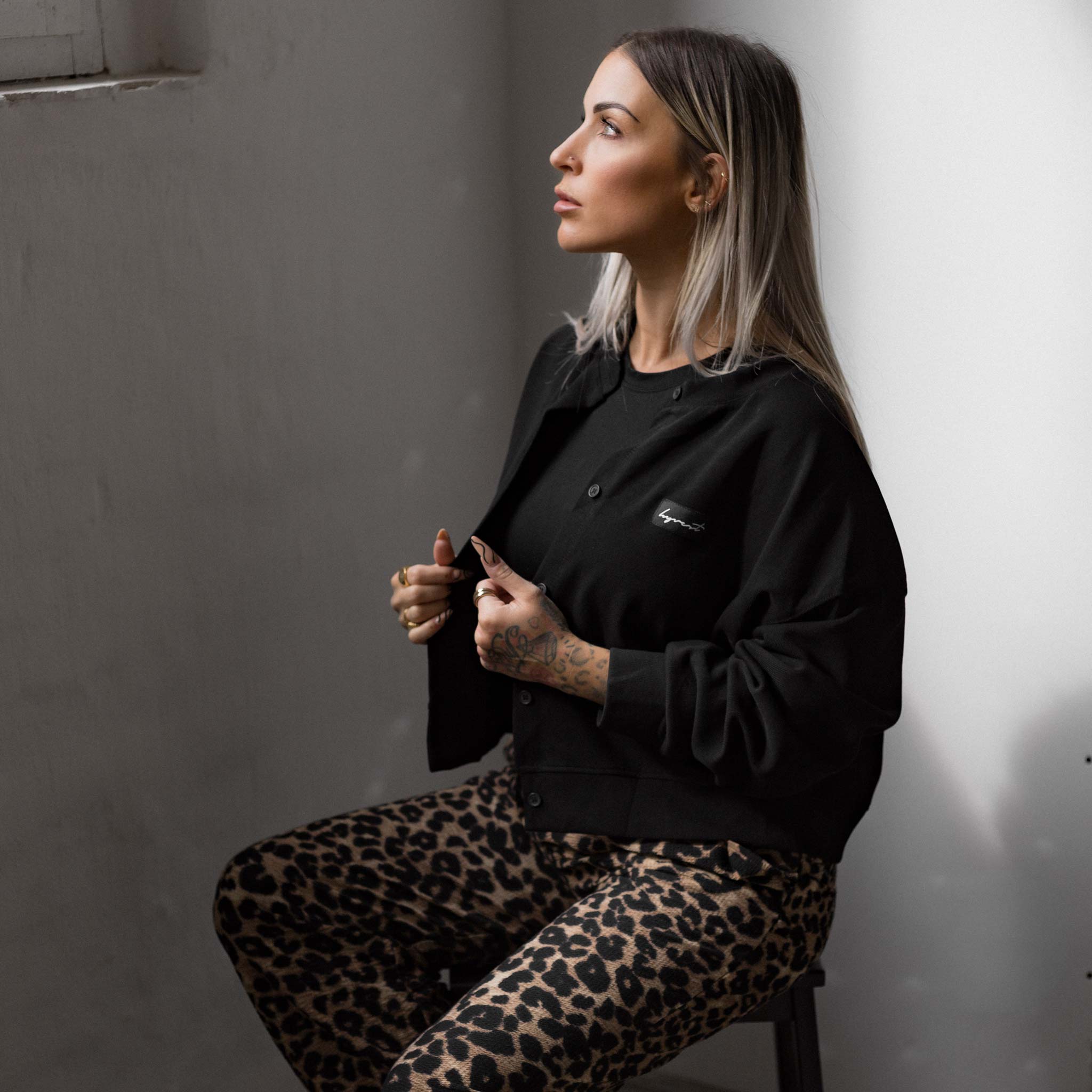 HYVEST Damen Outfit Cardigan Freizeitoutfit