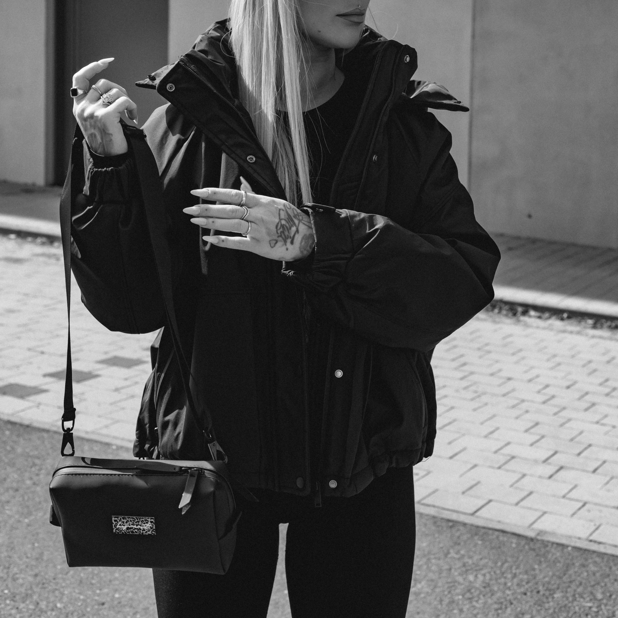 HYVEST Four Seasons Outfit mit Parka wattiert leicht 3in1 und Umhängetasche als ganz Jahres Outfit