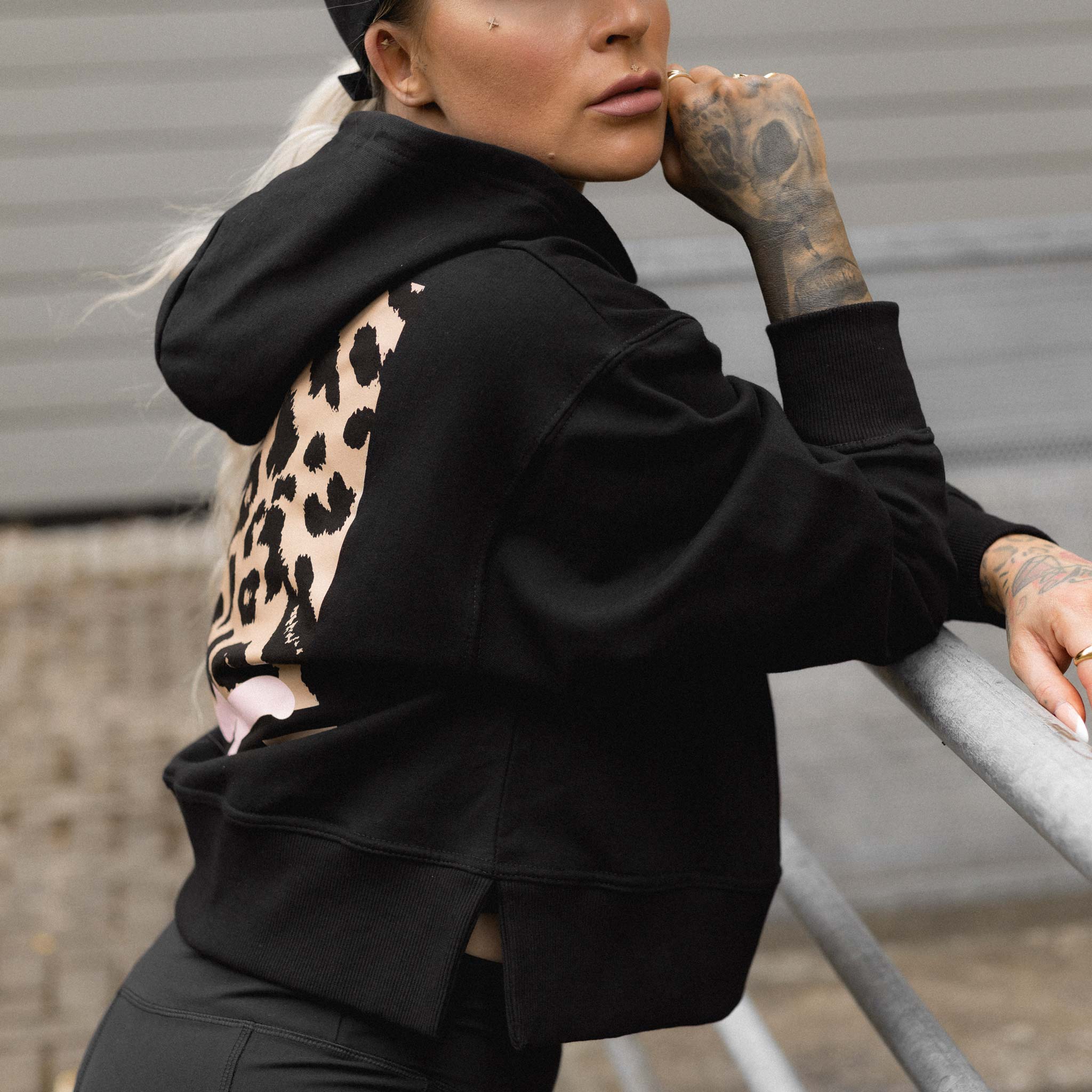 HYVEST Sportlicher Damen Hoodie Backprint mit Kapuze