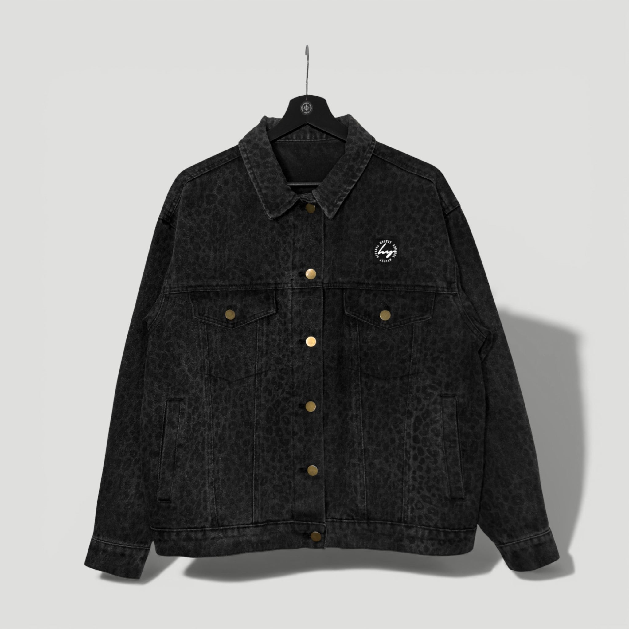 HYVEST Jeansjacke Oversize Leo Schwarz