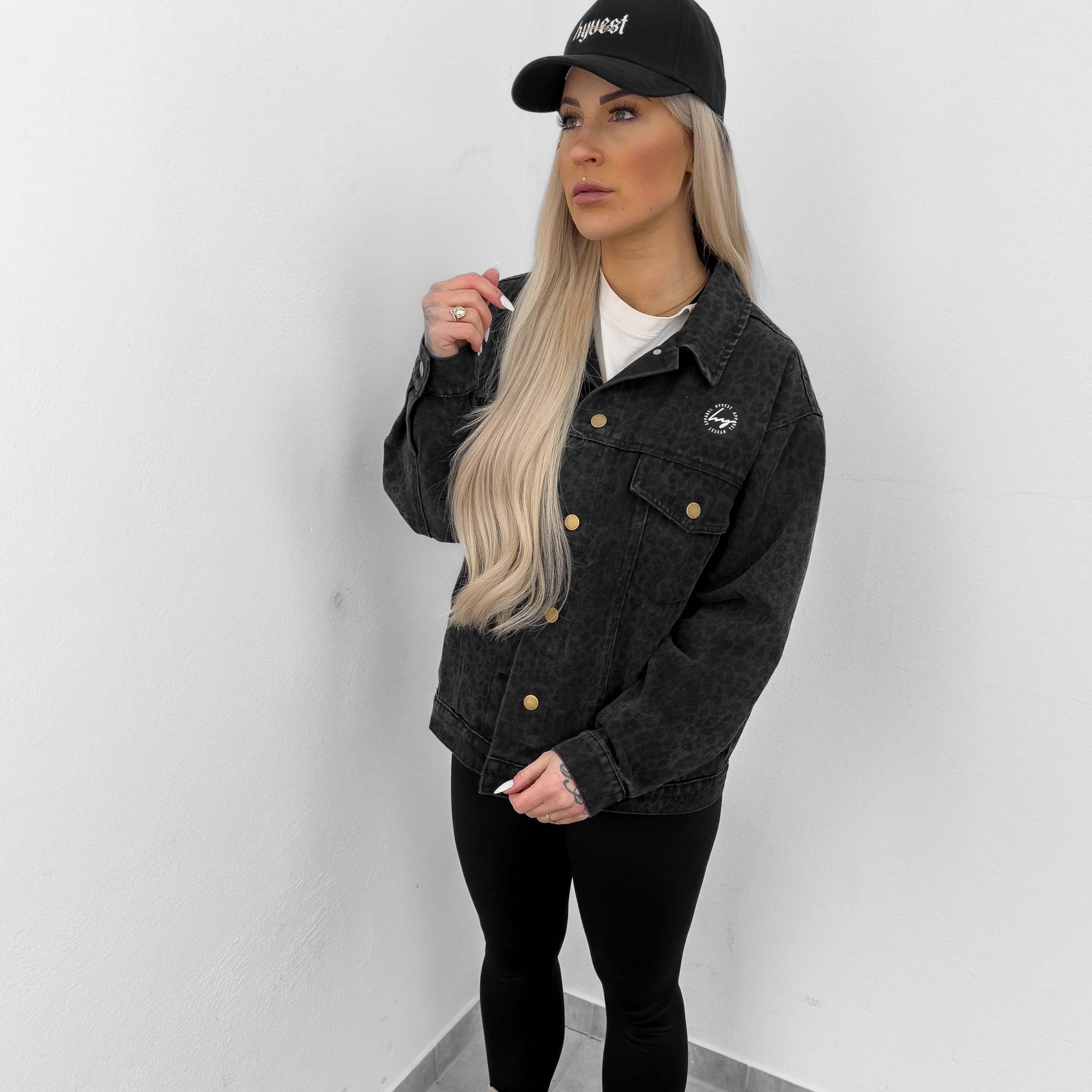 HYVEST Frauen Jeansjacke locker geschnitten für sportliche Outfits