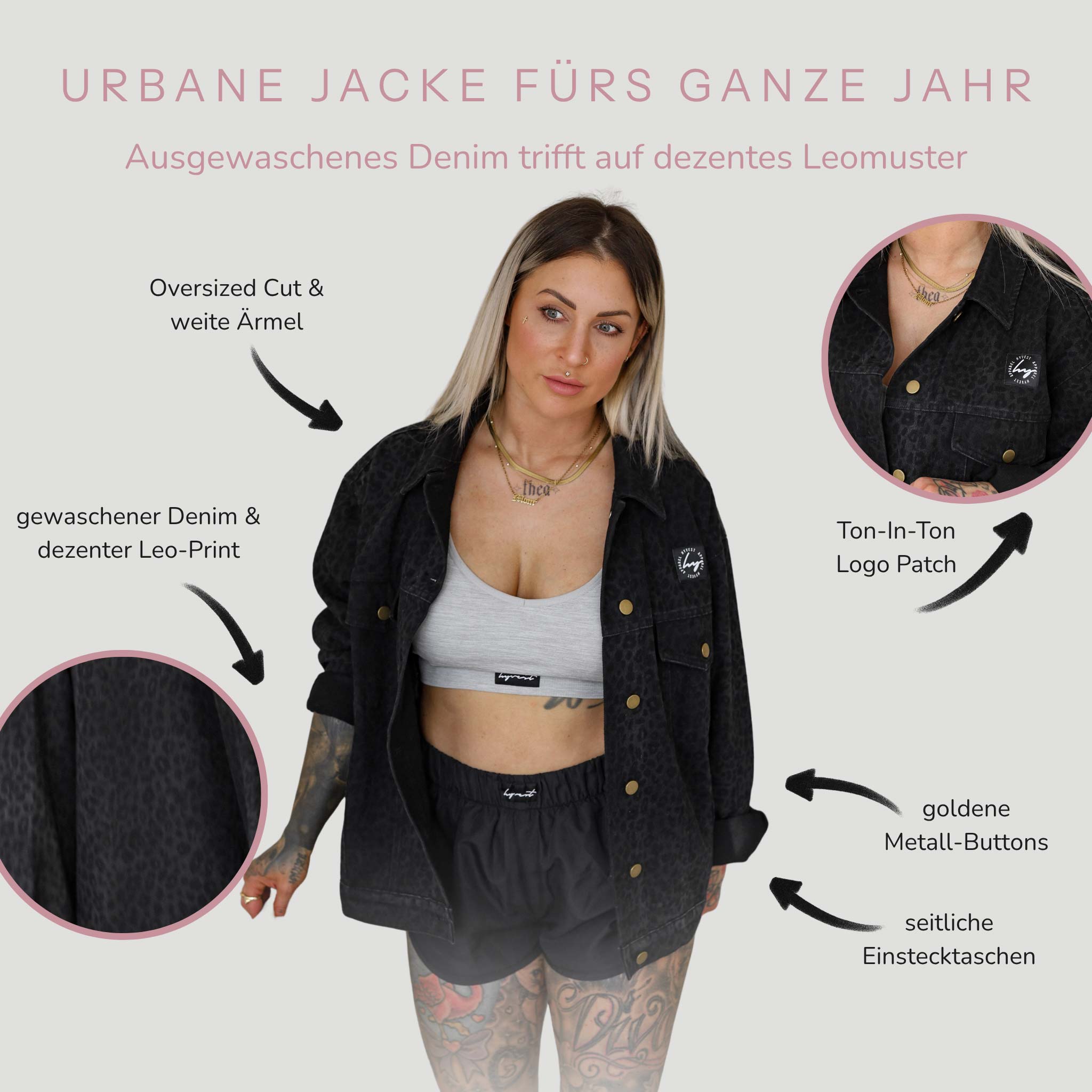 Jeansjacke Oversize Leo
