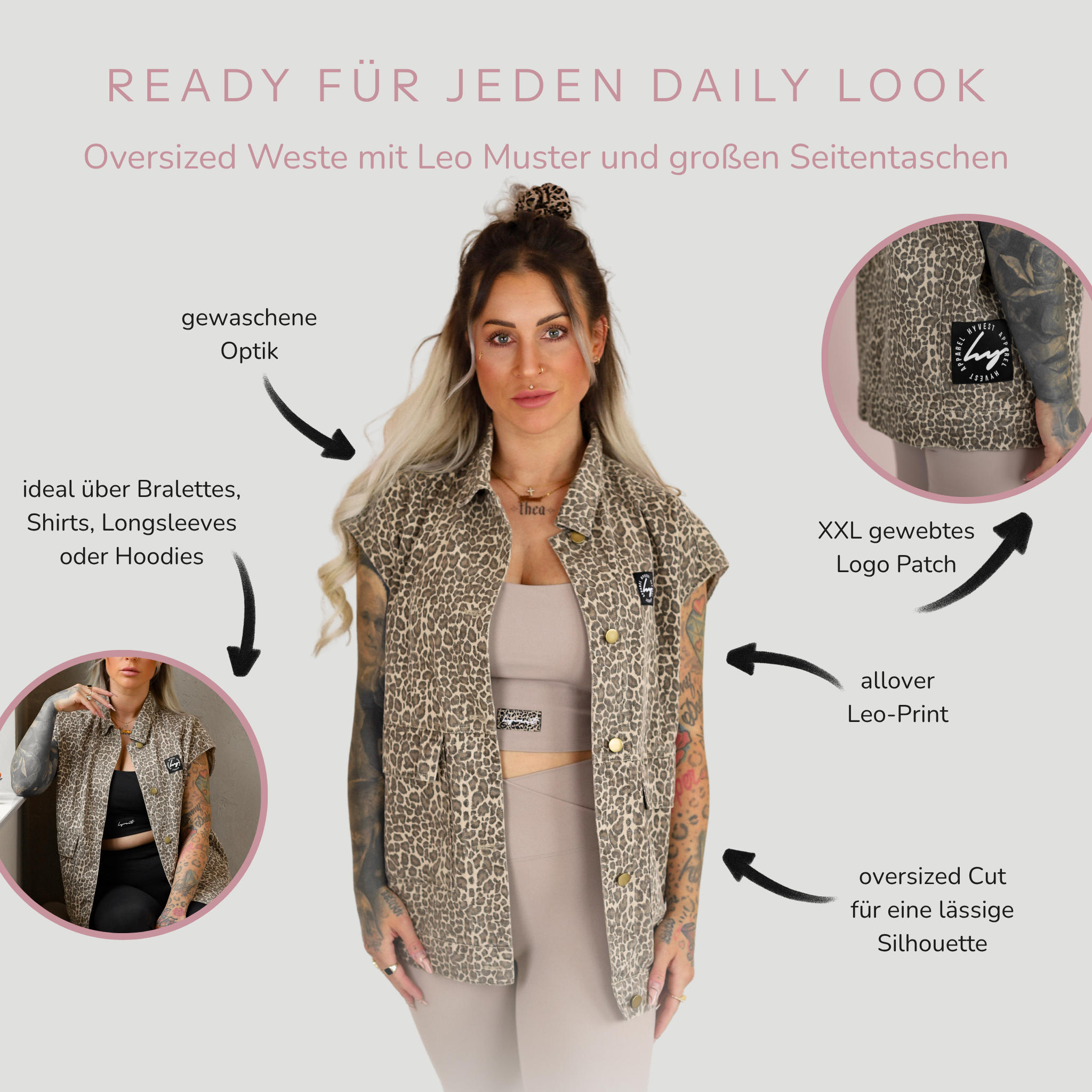 Jeansweste Leo Oversize