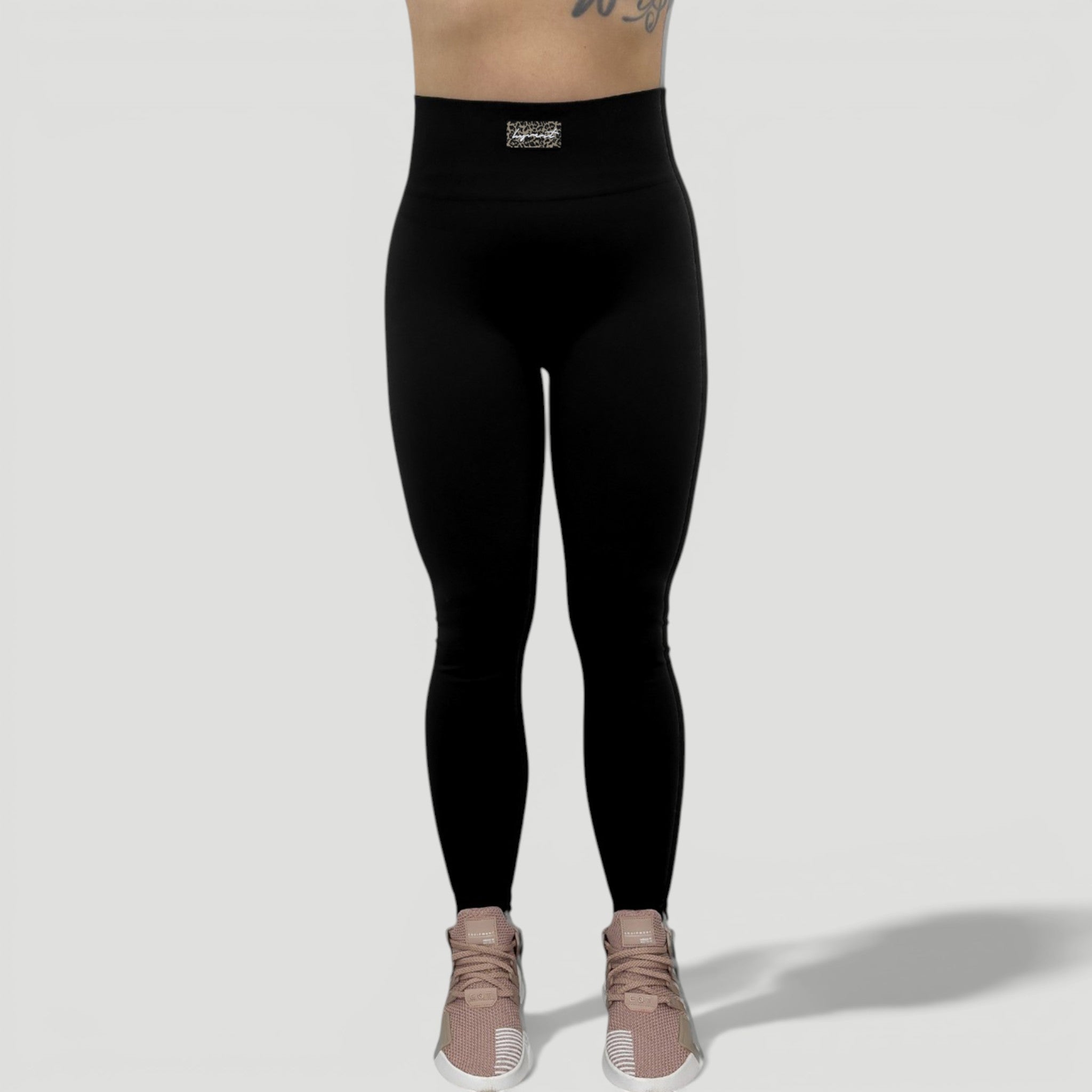 HYVEST Leggings mit Shape Effekt schwarz Leo Patch