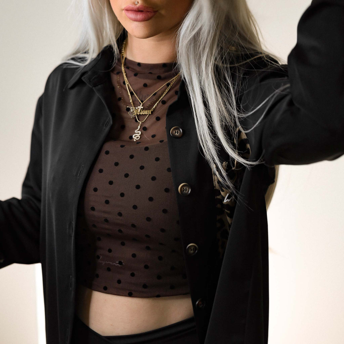 Longsleeve Mesh Punkte