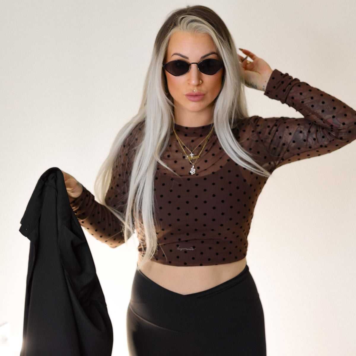 Longsleeve Mesh Punkte