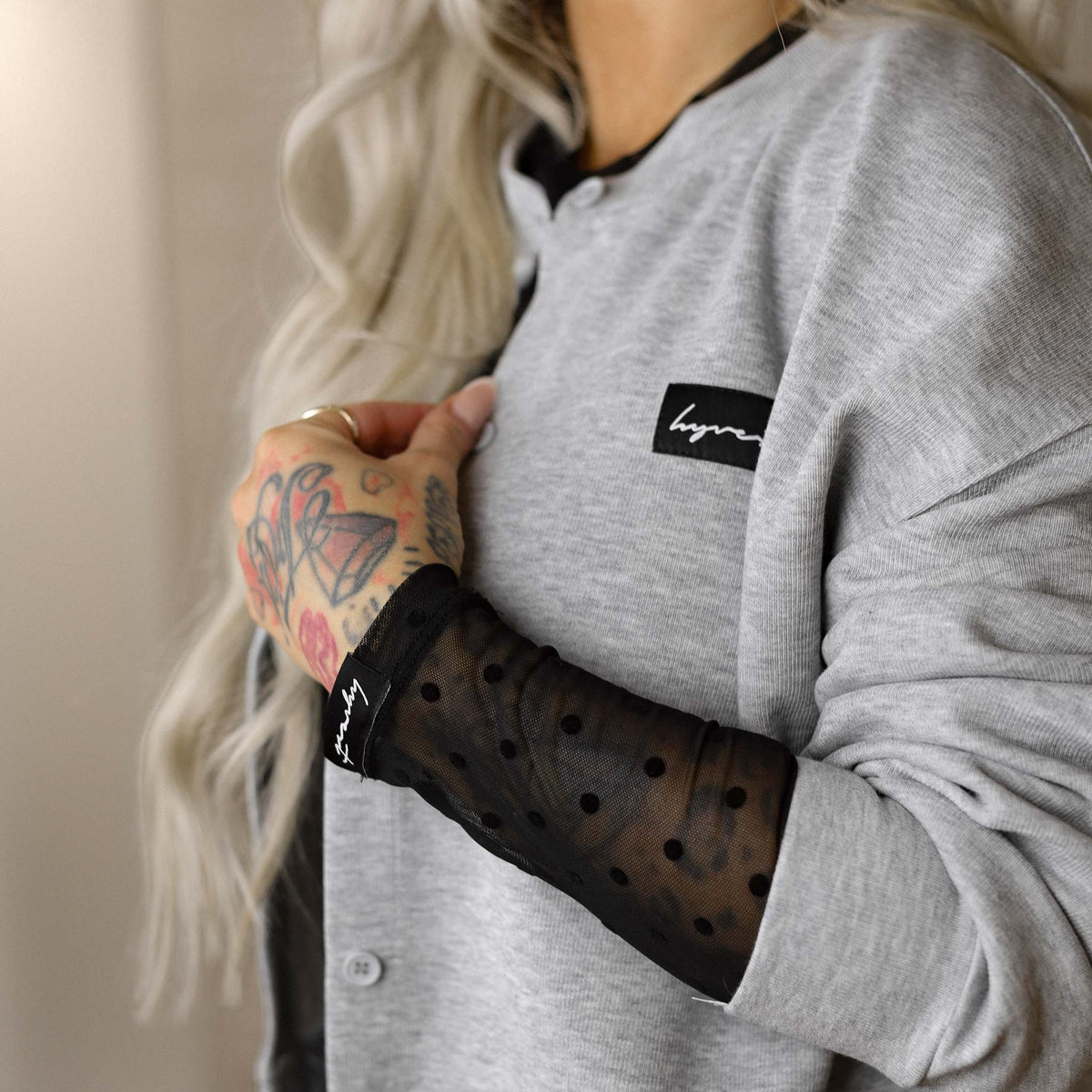 Longsleeve Mesh Punkte