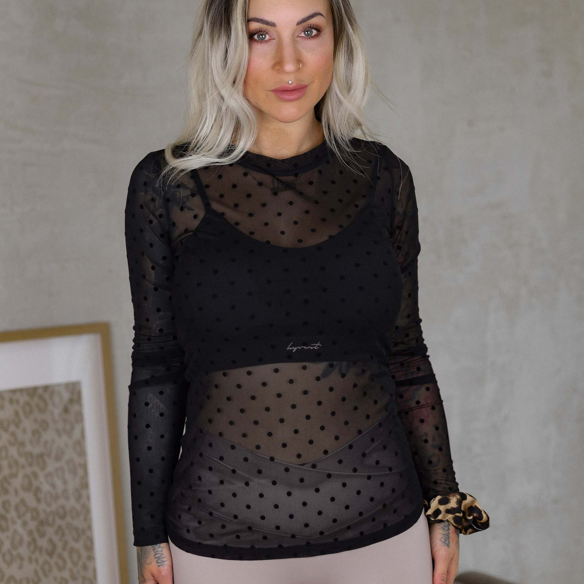 Longsleeve Mesh Punkte