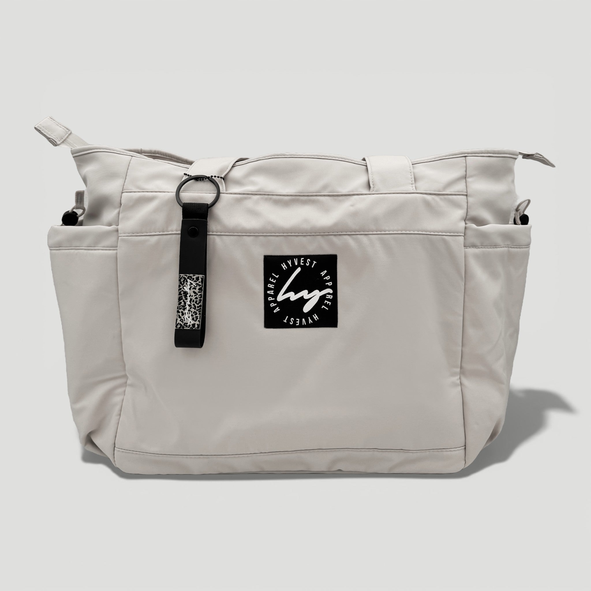 HYVEST Schultertasche XXL Statement neutrales Beige