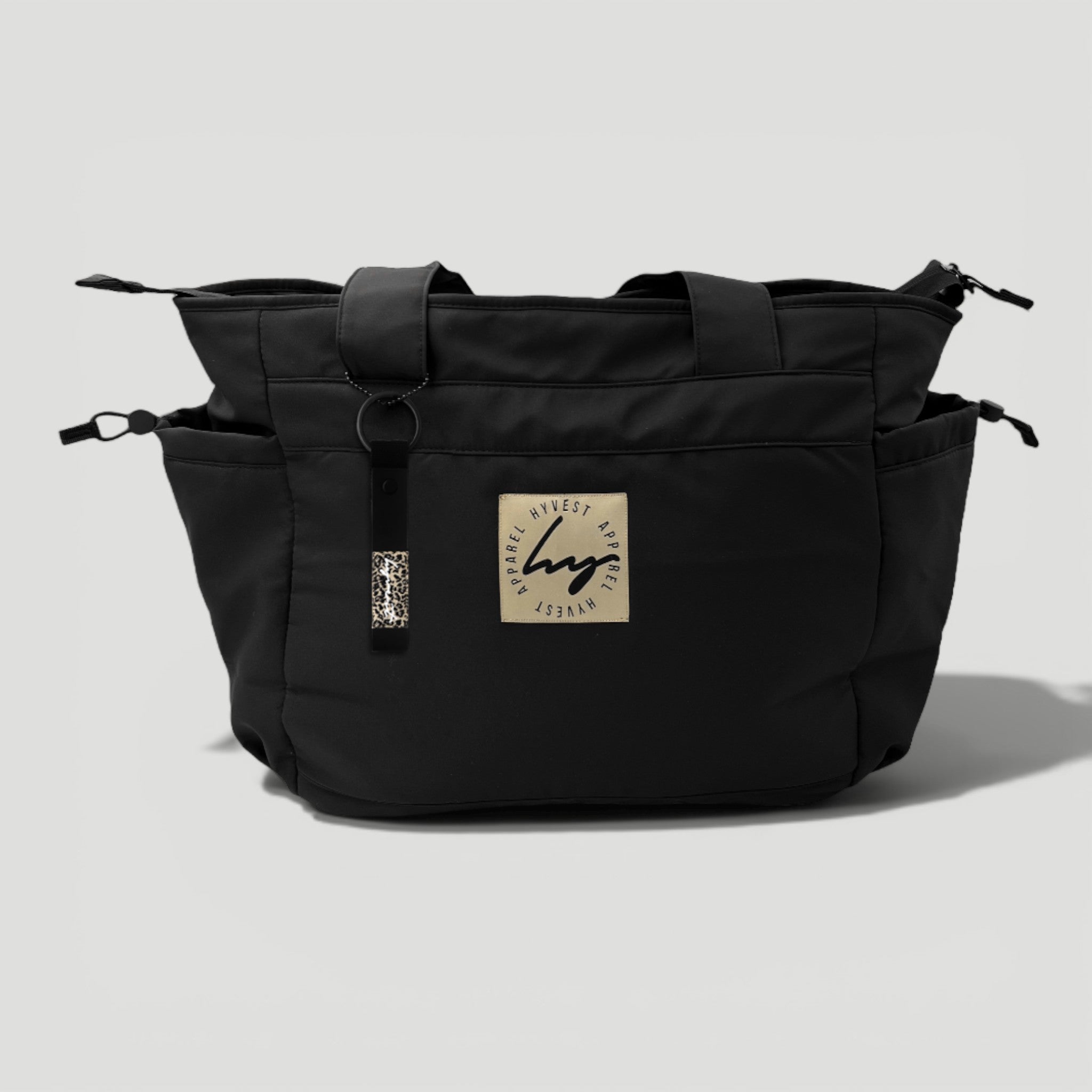 HYVEST Schultertasche XXL Statement tiefes Schwarz