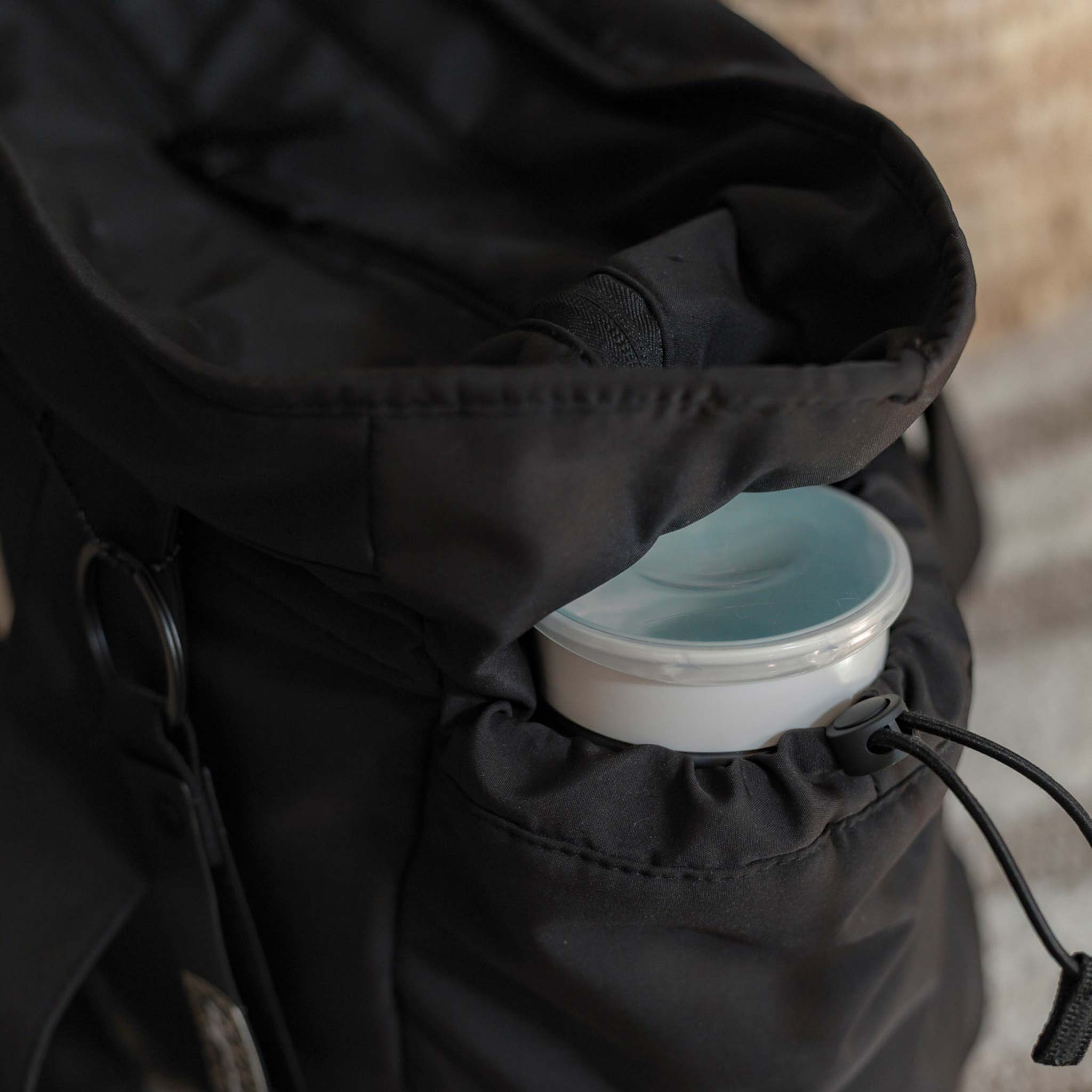 HYVEST Schultertasche mit Außenfach für Becher