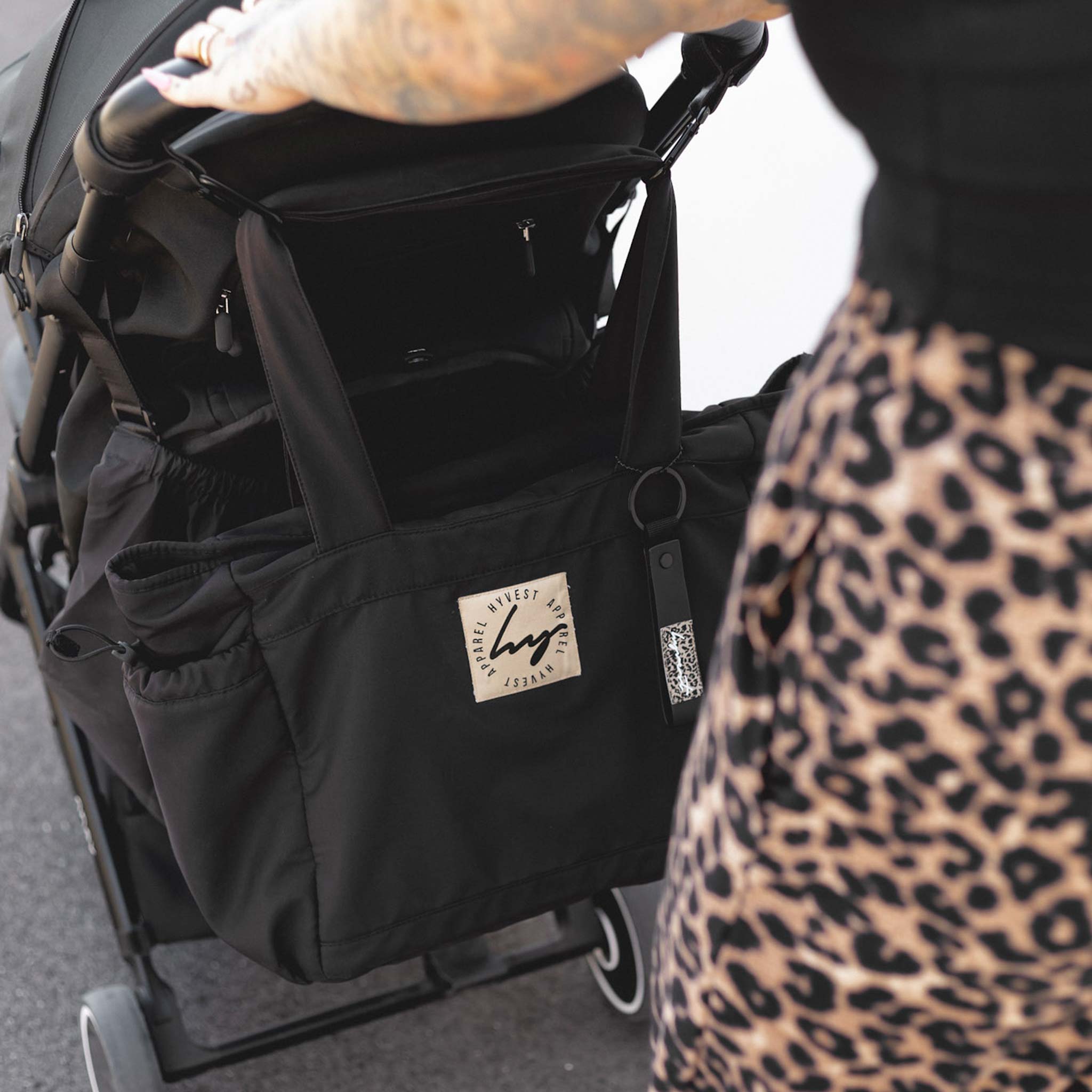 HYVEST Wickeltasche mit extra Befestigung am Kinderwagen