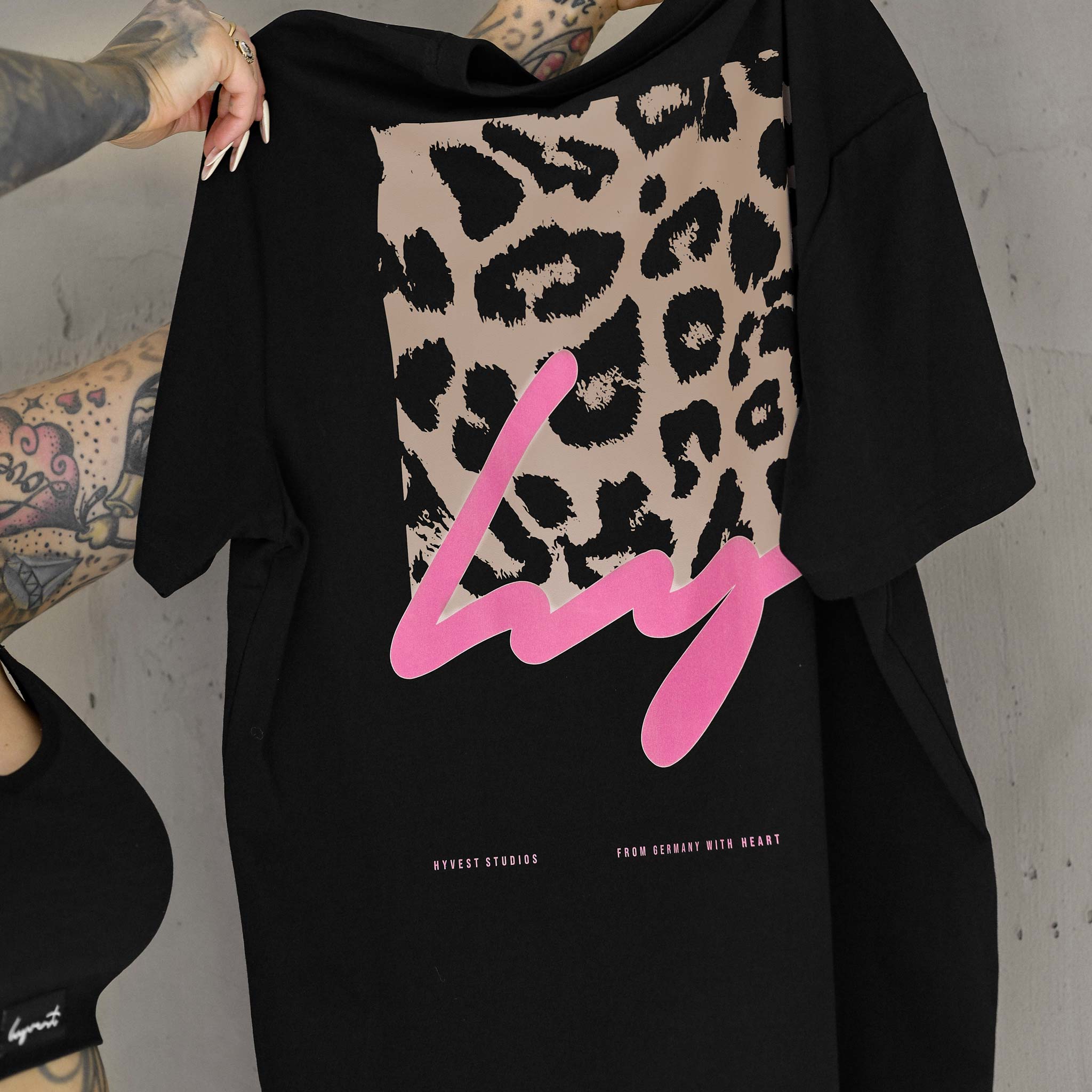 HYVEST Printshirt Leo Pink für Frauen relaxed Fit