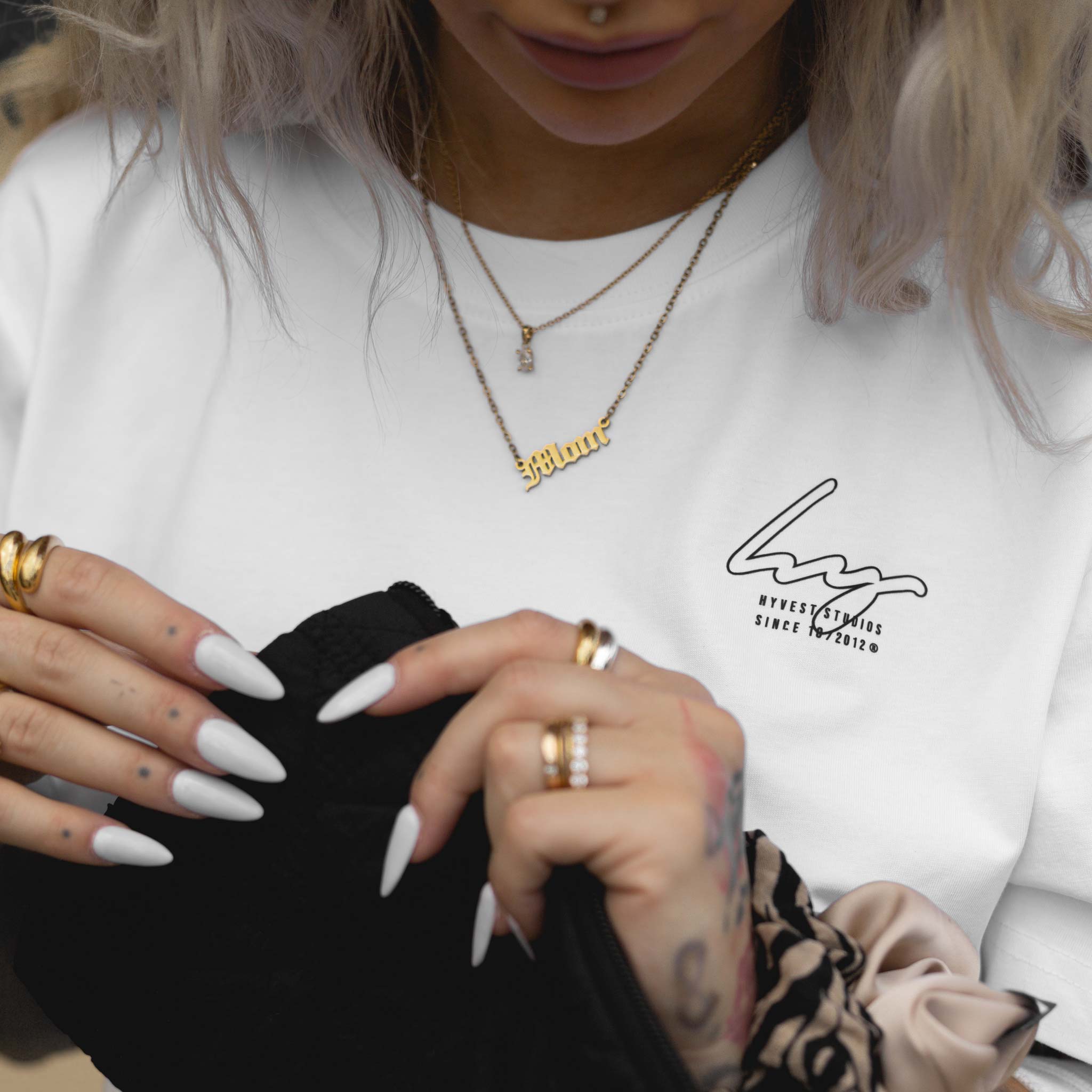 HYVEST T-Shirt für Frauen lockern geschnitten Weiß