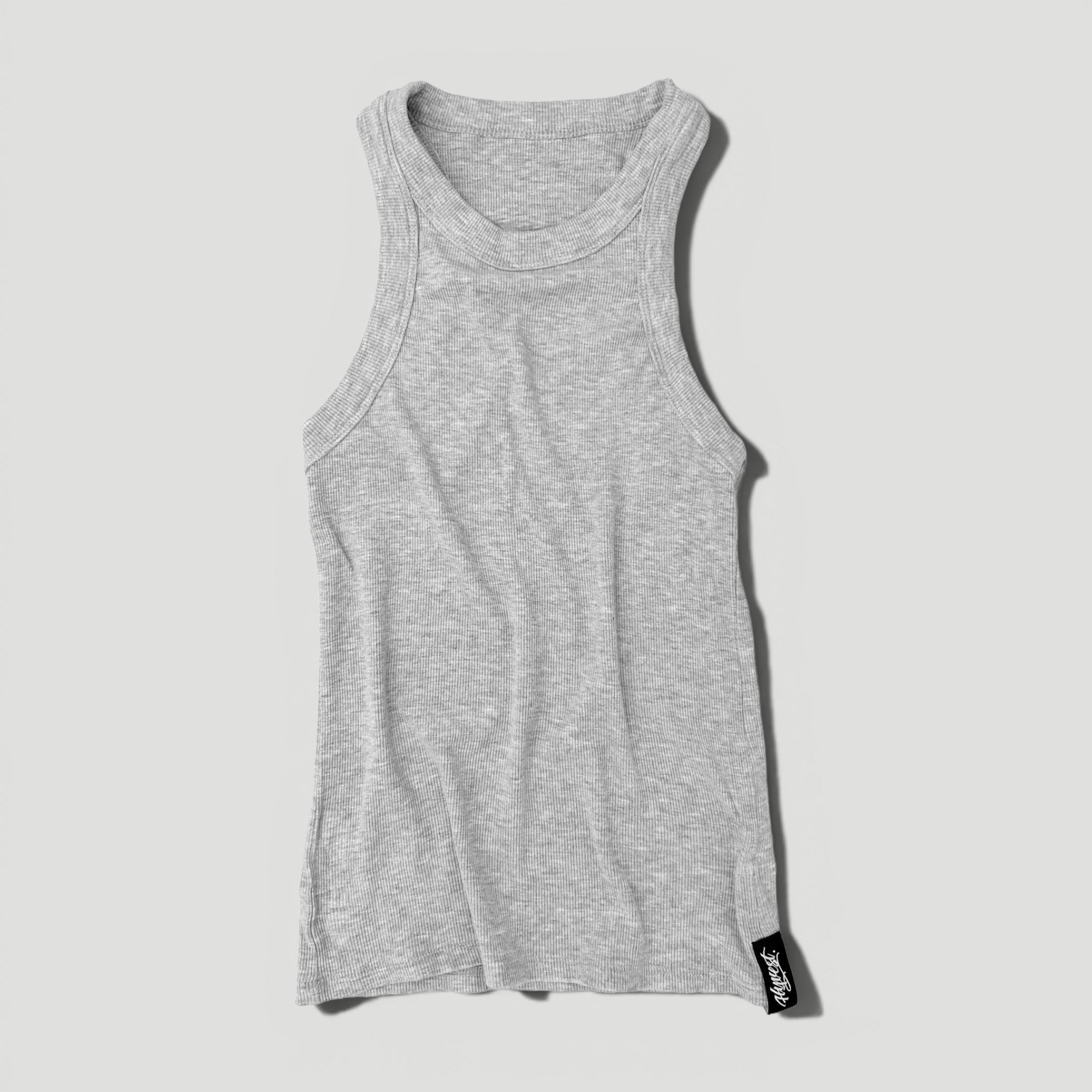 HYVEST Tanktop Ripp Essential Meliertes Hellgrau