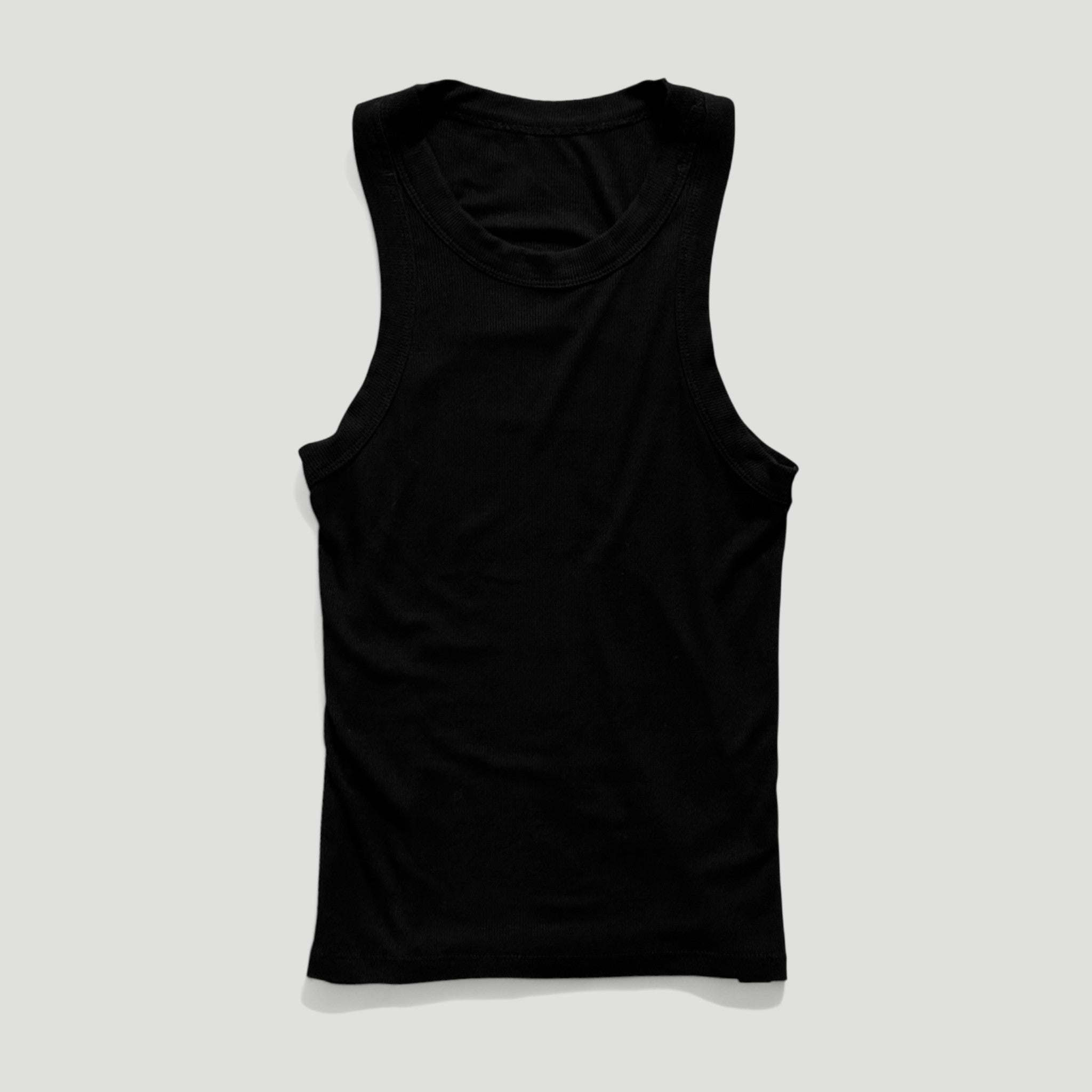 HYVEST Tanktop Ripp Essential Tiefes Schwarz Damen