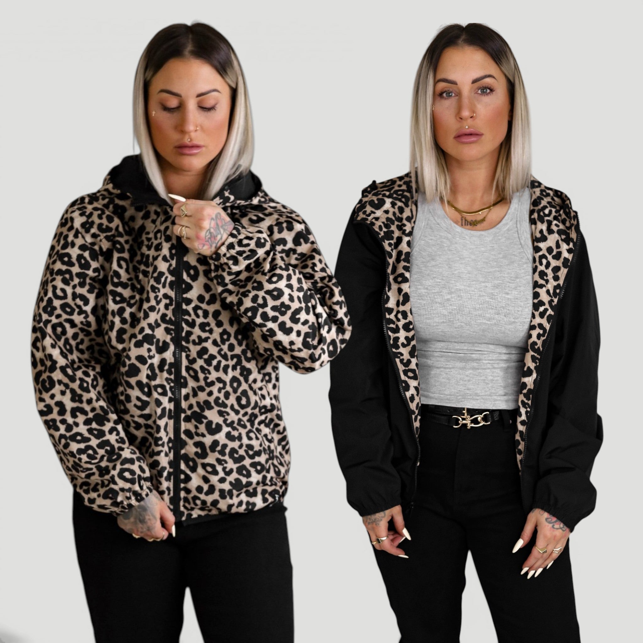 HYVEST Wendejacke Windbreaker 2in1 Übergangsjacke zum Wenden für Damen