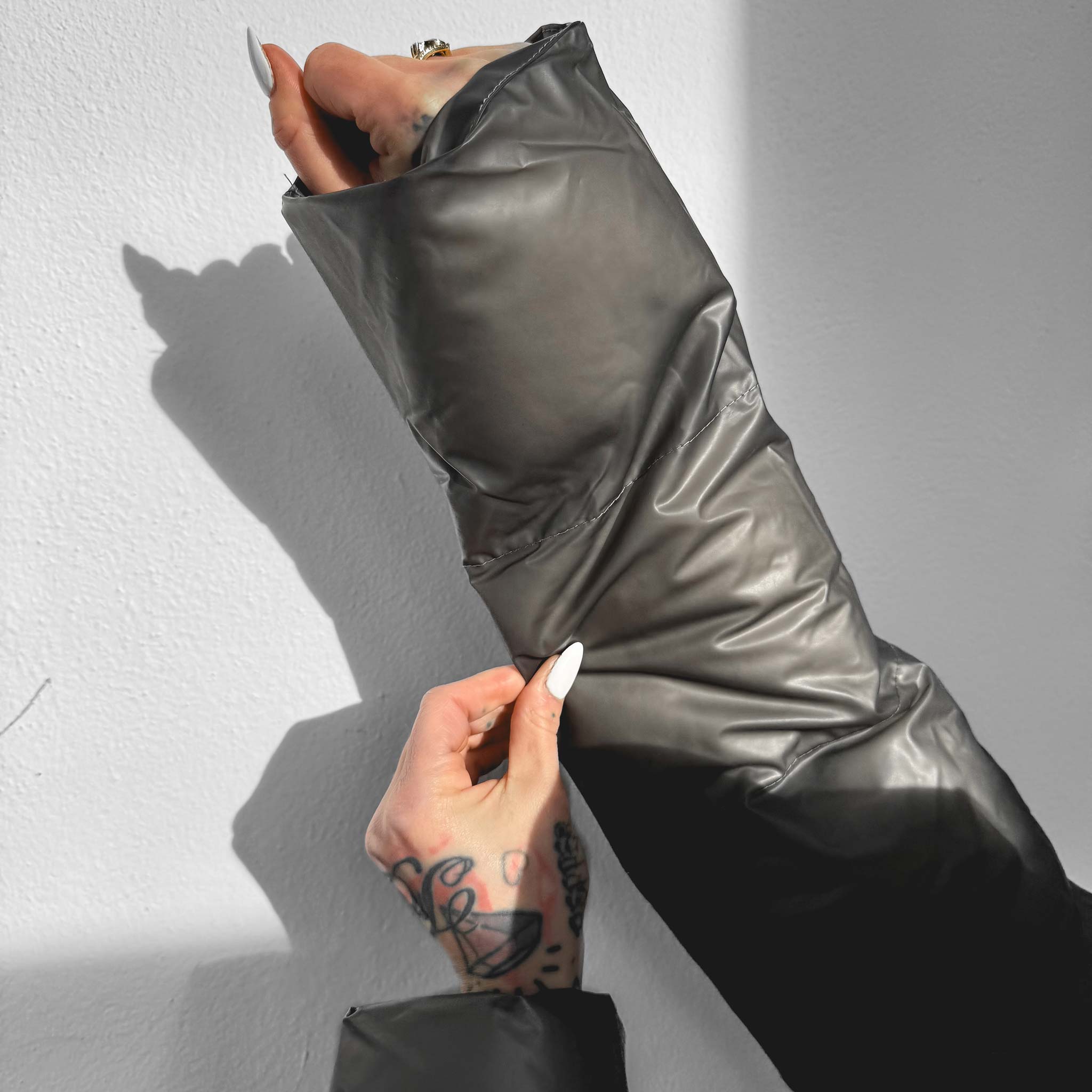 HYVEST Winterjacke Rubber Material mit warmer Wattierung