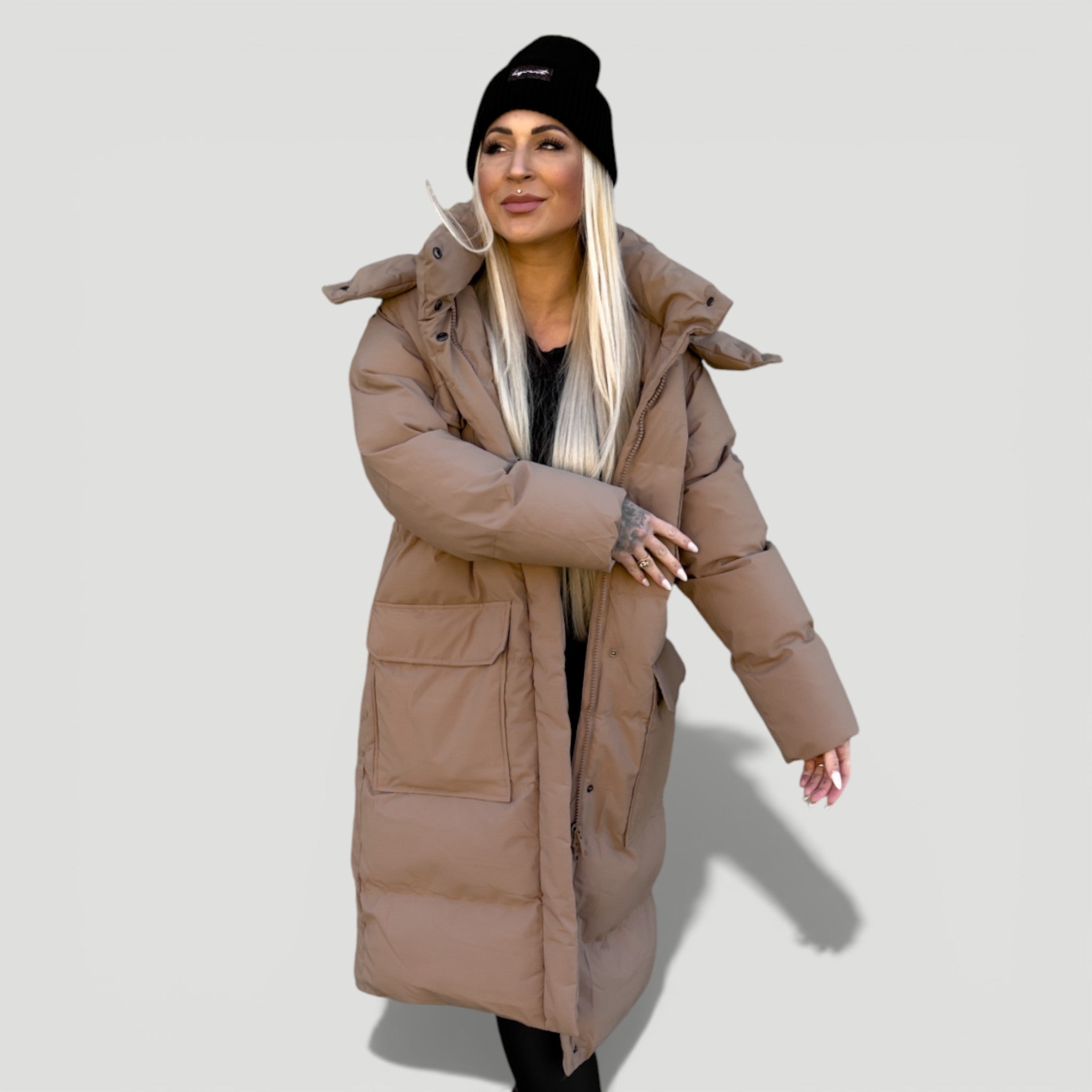 HYVEST Winterparka lang Supreme Warmes Mittelbraun für Frauen