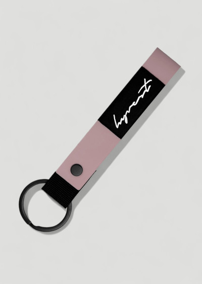 Mauve Rubber Key Chain