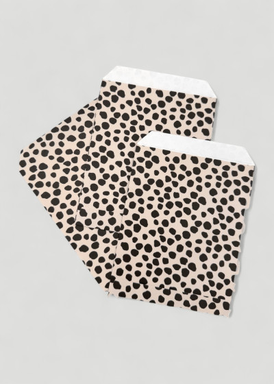 Paper Bags Dots Beige