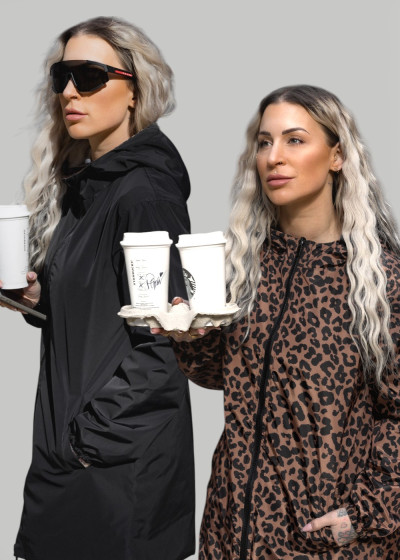 Wendeparka Leopard Toffee