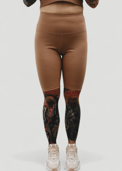 Caramel High Waist Shorties