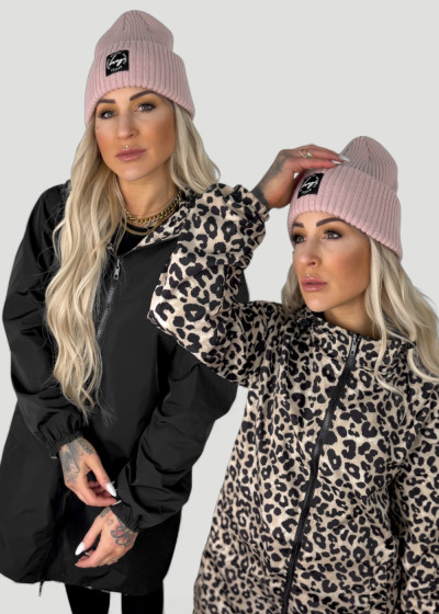 Wendeparka Leopard Beige