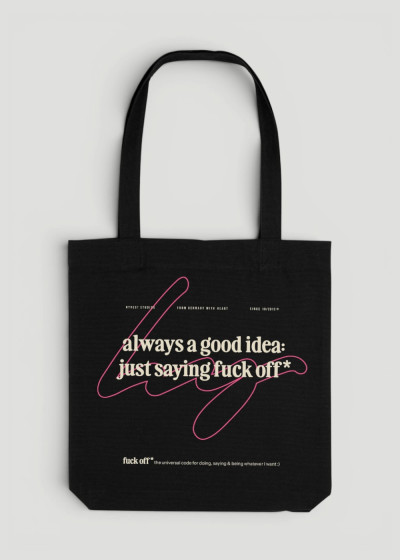 Canvas Shopper F**k Off
