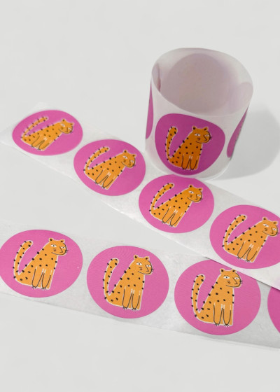 Gift Sticker Sweet Leopard