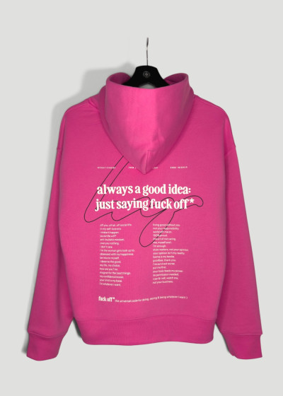 Hoodie Backprint Pink Mindset