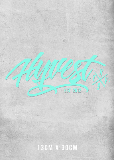 Plott Aufkleber Mint 13x30cm