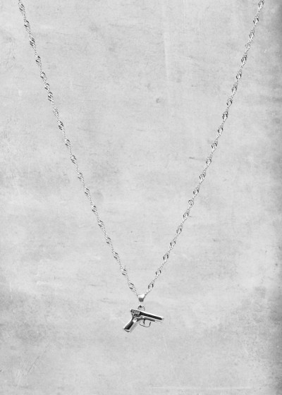 Gun Fire Necklace silver