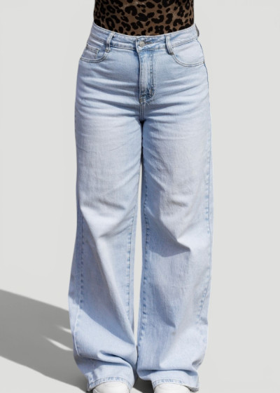 Wide Leg Jeans Pale Blue
