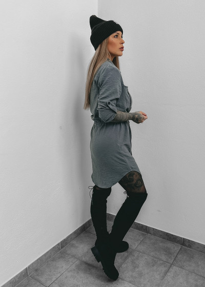 Arctic Grey Long Blouson