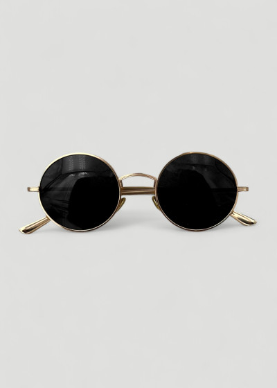 Sunglasses Round Gold
