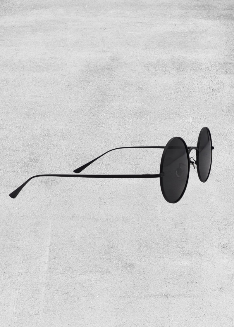 Sunglasses Round Black HYVEST